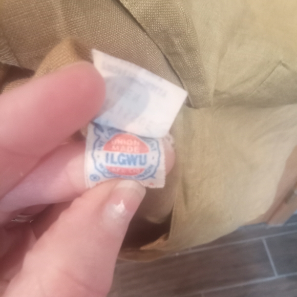 Finity vintage Union tag brown 100% linen blazer size 8 - Picture 6 of 6